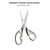 LIVINGO 3 Pack Office Scissors All Purpose  Titanium Coated Blades, Ergonomic Colorful Handles, Sharp Heavy Duty Shears for Home, Office, and Craft
