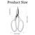 Qianyu Heavy Duty Leather Scissors All metal Large Comfortable Shears Professional Durable Short Blades Effortless Cutting for Home Office Easy Cutti