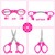 3 Pcs Safety Foldable Small Scissors Folding Scissor Small Fishing Scissors Badge Reel Scissor Safety Foldable MiniScissors for DIY Crafting Projects