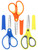 GAUENEEN 3 Pcs Kids Scissors, Right Left Handed Use, Safety Toddler Scissors with Cover for Craft Classroom, 5.71 Inches