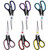 Scissors, BOOMIBOO 8" All Purpose 6 Pack - Comfort-Grip Scissors for Office Desk Accessories Sewing Fabric Home Craft School Supplies, Teacher/Class