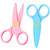 2Pcs All Plastic Scissors, Safety Scissors, Craft Shears for Kids, Toddlers, DIY Craft Projects, Preschool Training Shears Back to School Essentials,