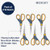 Westcott ?17597 8-Inch Non-Stick Titanium Scissors For Office and Home, Blue/Gray, 6 Pack