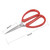 uxcell 6 Inch Stainless Steel Scissor for Office Home Cutting, Straight Red Handle