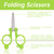 YAFIYGI 3PCS Travel Scissors TSA Approved Folding Portable Mini Travel Trip Stainless Steel Blades Plastic Handles Compact Foldable Small Carry On Po