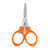 Motanar Pack of 2 Folding Safety Scissors Foldable Pocket Sharp Blade Travel Scissors Cutter - Can Hang on Your Key Chain (Orange)