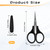 3Pcs Small Craft Scissors Sharpest Precise Stainless Steel Cutting Scissor All Purpose Craft Scissors with Protective Cover for Paper Cutting Sewing
