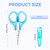 Small Scissors All Purpose 3.5" Mini Detail Craft Scissors Set Stainless Steel Scissors with Protective Cover Tiny Scissors for Facial Hair Trimming