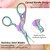10 Pcs Stork Rainbow Stitch Scissors - 3.6 Inch Stainless Steel Small Craft Scissors for Cross Stitch, Sewing, Crochet & DIY Dressmaker Tools