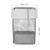 PATIKIL Mesh Pen Holder, 2 Pack Pencil Holder Pencil Basket Pen Cup Locker Organizer Square Makeup Brush Holder for Desk Accessories, Silver