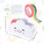1 Pc White Tape Desk Dispenser Cute Tape Cloud Tape Cutter with Rainbow Novelty White Tape Dispenser Holder for Home School Office Stationary Packagi
