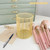 POCOSER Gold Pen Holder for Desk, Metal Pencil Holders Makeup Brushes Cup for Preppy Room Decor Office Home Bedroom School Organizer Toothbrush Holde