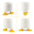 Viabty Creative Cute Duck Pen Pencil Holder, Multifunctional Stationery Pen Holder Makeup Brush Holder Kitchen Storage Cup