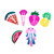 35 Pcs Animal Pattern Print Metal Snap Hair Clips For Girls Hair Accessories