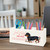 URLLUAE Dachshund Lover Gifts for Women Girls Wooden Pen Pencil Holder for Office Desk Accessories, Just a Girl Who Loves Dachshund Makeup Brush Toot