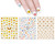 ALLYDREW 3 Sheets Buzzing Nature Nail Art Bees & Sunflowers Nail Stickers
