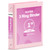 SUNEE Binder 3 Ring 1 Inch 1 Pack, Clear View 1" Binder Three Ring PVC-Free (Fit 8.5x11 Inches) for School or Office Supplies, Pink