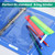 Lincia 12 Pack Clear Pencil Pouch for 3 Ring Binder Pencil Case with Zipper 3 Ring Binder Pocket Insert Bag 10 x 7'' Visible Cash Envelope with Re-en