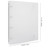 5PCS A4 4 Ring Binder Cover Clean Transparent Soft PVC for Refillable Notebook Shell withMatte surfaceforStamp & Die Storage Overall Size?Folded) 27x