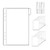 NatSumeBasics 12 A5 Binder Pocket Dividers with Tabs Zipless 5" x 8" Clear Cash Stuffing Envelopes Planner Inserts for 6 Ring Budgeting Accessories (