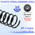 TOTiyea 50 Pack Plastic Spiral Binding Coils,20mm(3/4 ") Binding Spirals,170 Sheet Capacity,4:1 Pitch, Black