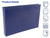 Better Office Products 7 Ring Executive Check Binder with Zipper Pouch, Padded Blue Textured Cover, for 9" x 13" 3 Per Page Business Checks, 600 Chec