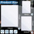 Henoyso 20 Pcs Rigid Print Protectors 3 Sizes 5" x 7" 8.5" x 11" 11" x 17" Clear Poster Protector Sleeve Paper Covers Plastic Heavy Duty Hard Plastic