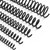 100 Pack Plastic Spiral Binding Coils,1/4", 5/16", 3/8", 1/2", 5/8", 4:1 Pitch Multi-Size Pack of 100