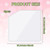 8 Pcs Adhesive Clear Corner Pockets 6 x 6 Inch Sticky Pockets for Planners Self Sticky Pockets Index Card Pockets for Notebooks, Folders, Planner Acc