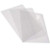CFS Products 7 Mil 8-1/2 x 11 Inches PVC Binding Covers - Pack of 100, Clear Compatible with GBC, Fellowes and Trubind Binding Machines and More