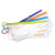 SmileGoods Zipper Clear Pouch, 4.5" x 10", Assorted Zipper Colors, Pack of 72