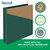 Samsill Durable 1.5 Inch Binder, Made in The USA, D Ring Binder, Customizable Clear View Cover, Green, Holds 350 Pages
