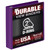 Samsill Durable 2 Inch Binder, Made in The USA, D Ring Binder, Customizable Clear View Cover, Plum Purple, Holds 475 Pages