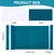 CRASPIRE 51 x 11.8 Suede Book Cloth Teal Green for Book Binding A4-A8 Fabric Surface Paper Backed Bookcover Books Album Scrapbooking Archival DIY Cov