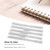 100Pcs Double Loop Wire Binding Spines, 60 Sheets, 3:1 Pitch, 34 Loop, 3/8in Diamete, for A4 Paper Documents, Files, Reports (WHITE)