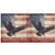 ALAZA Retro Bird American Flag 3 Ring Binders with 3 Interior PVC Clear Pockets Clipboard Versatile Binders 200 Sheets for Office Home School 1 Pack