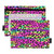 ALAZA Colorful Leopard Print Pencil Pouch for 3 Ring Binder Pencil Bags Pockets Pencil Case with Clear Window Zipper Cosmetic Bags for Office College