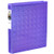 Avery Luxe Collection Durable Holographic 3 Ring Binder, Customizable View Cover, 1 Inch Round Rings, 1 Holographic Violet Binder (03226)