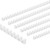 PATIKIL 16mm (5/8") Plastic Binding Combs, 100 Pcs 21 Rings Comb Binding Spines 120 Sheet Capacity Letter Size for Binding Paper Sheets Notebook Cale