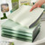 Whaline 5-Pack A4 Green Plastic Presentation Books with 30 Pockets Each, Modern Style, 1/3 Cut Tabs, Top Position, 31x23x1.9cm, Polypropylene (PP) Ma