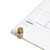 U Brands Acrylic Monthly Dry Erase Calendar White Board, Clear with Gold Finish Hardware, 16 x 16