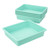 Storex(62522U05C) Letter Size Flat Storage Tray  Organizer Bin for Classroom, Office and Home, Teal, 5-Pack ,10 x 13 x 3 Inches