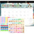 Desk Calendar 2026, Ample Space, Until June 2027 with Stickers, 17" x 12" Large Seasonal Wall Calendar 2026 for Home, Office, Student & Teacher Suppl