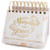bloom daily planners x Writefully His Undated Perpetual Desk Easel - Christian Inspirational Standing Desktop Flip Calendar - Page a Day - (5.25" x 5