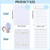 Nezyo 100 Pcs Library Card Pockets Self Adhesive Backing Due Date Cards Kits 3 x 5 Inch Include Book Checkout Sleeves and Business Library Envelopes