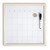 U Brands Rustic Monthly Dry Erase Board with White Wooden Frame, Office Supplies, 14 x 14