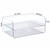 Zyners 2 Pack Stackable Desk Letter Paper Tray, A4 Clear Plastic Desk File Organizer Letter Tray, Desktop File Paper Organizer with Anti-Skid Design