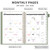 AHGXG 2026 Planner, Weekly and Monthly Planner, Large Size 8.5" x 11", 2026 Calendar, JAN 2026 - DEC 2026, Spiral Bound, Inner Pocket, Perfect for Of