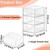 BTSKY 2 Pack Small Acrylic Storage Organizer with Drawers, 3-Layer Clear Desktop Organizer for Office Supplies Mini Storage Box with Drawers for Desk