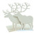 Winterworm Fashion Creative Cartoon Cute Iron Elk Moose Pattern Nonskid Metal Office Desk Bookends (White)